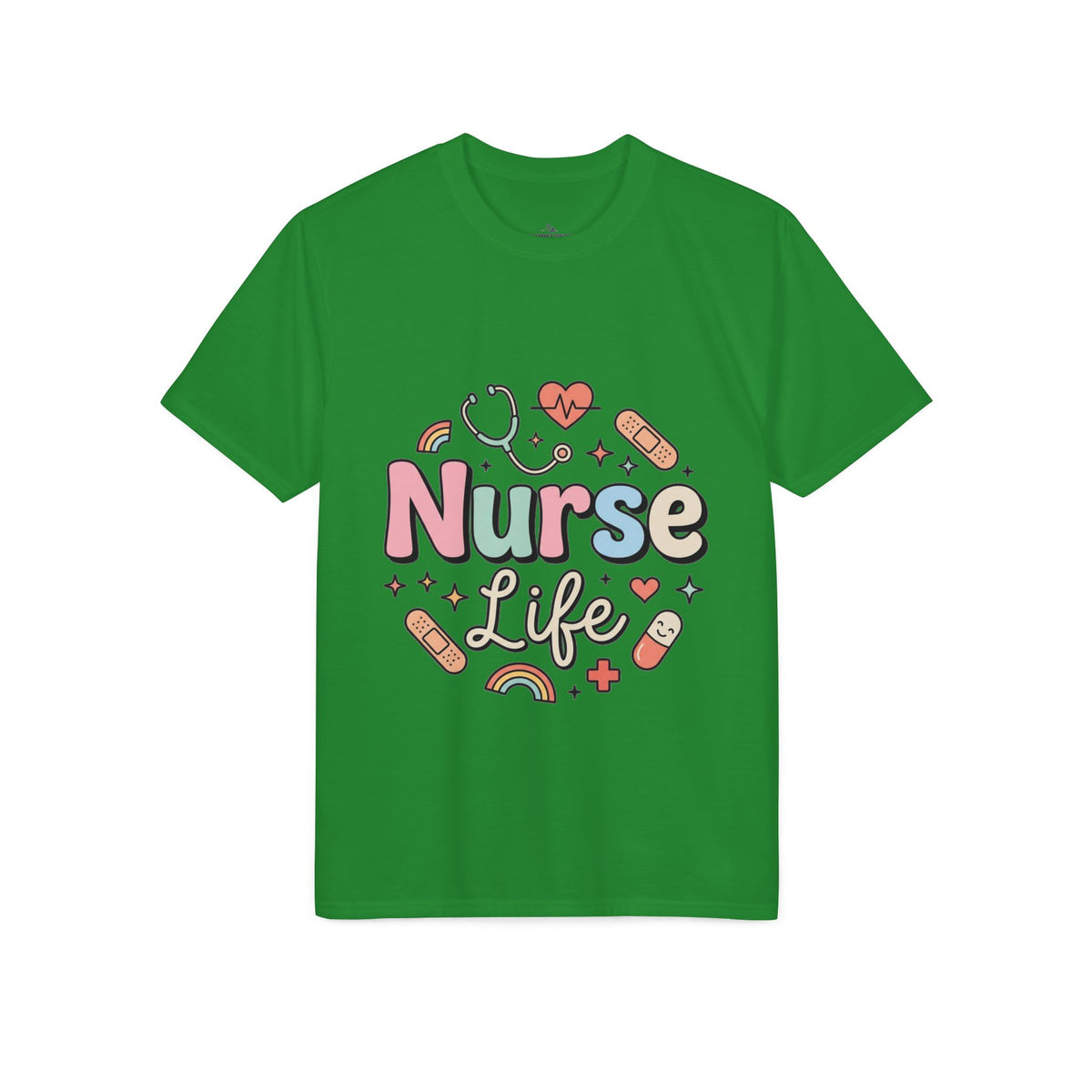 Nurse Life Graphic T-Shirt — Cute Medical Icons Tee for Nurses