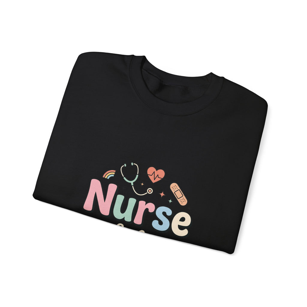Nurse Life Crewneck Sweatshirt — Cute Pastel Nursing Graphic