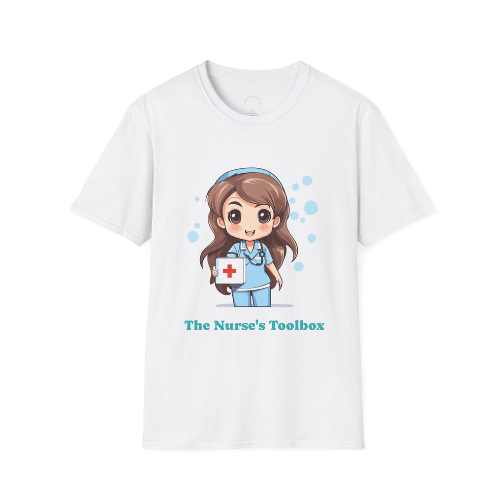 Nurse's Toolbox Cute Cartoon T-Shirt — Medical Cute Nurse Gift