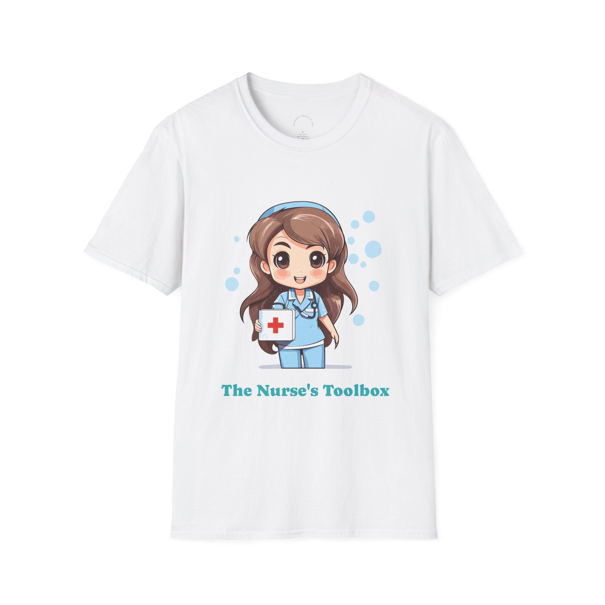 Nurse's Toolbox Cute Cartoon T-Shirt — Medical Cute Nurse Gift