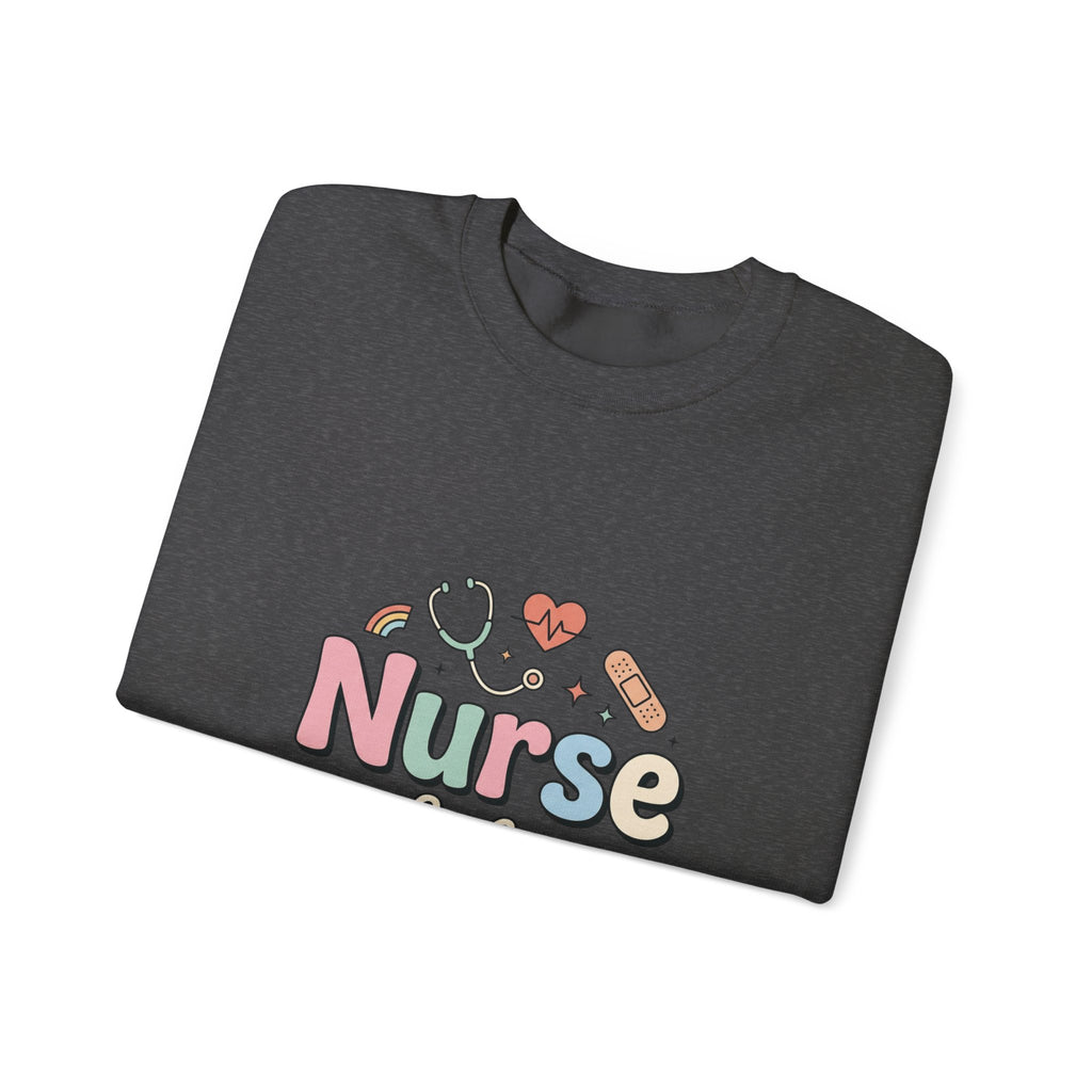 Nurse Life Crewneck Sweatshirt — Cute Pastel Nursing Graphic