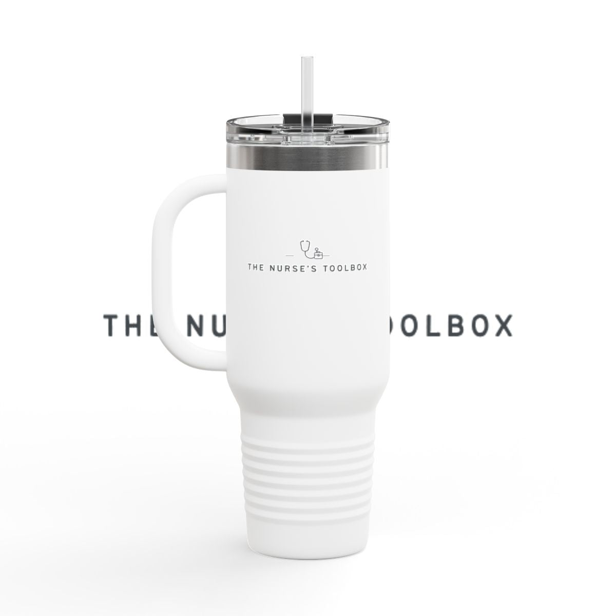 40oz Insulated Travel Mug - Cute Cartoon Nurse Design | Medical Gift for Nurses